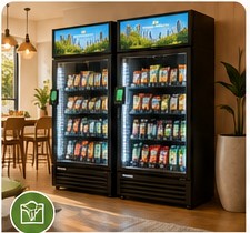 Smart vending machines and micro market in an apartment community